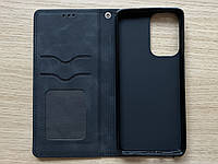 Чехол - книжка (флип чехол) для Samsung Galaxy A33 5G чёрный, матовый, искусственная кожа, слот для карт