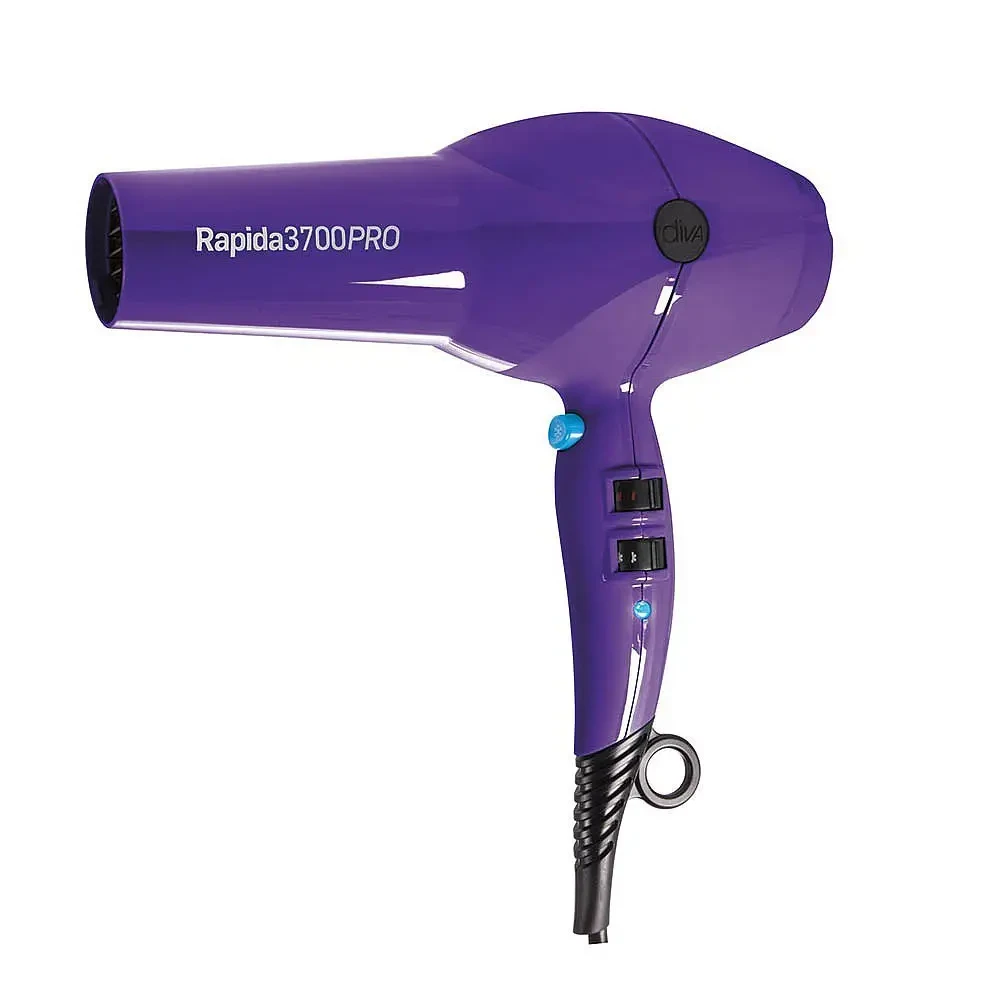 Фен для волосся з іонізацією Diva Rapida 3700 Pro Periwinkle D358