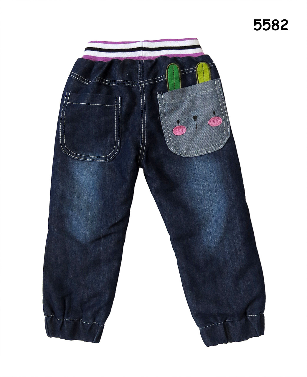 Теплые джинсы "Мышонок" для девочки. 3, 4 года - фото 2 - id-p19009570