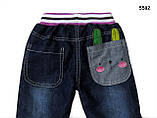 Теплі джинси "Мишеня" для дівчинки. 3, 4 роки, фото 4