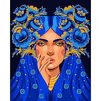 Картина по номерам с алмазной мозаикой SANTI "Украинская красавица", 40*50 см