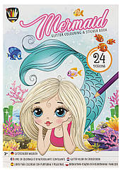 Розмальовка з блискітками Русалка GRAFIX