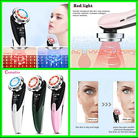 Мікротоковий масажер для догляду за шкірою 5 в 1 Multifunktional facial skin care massager з функціями RF-ліфт