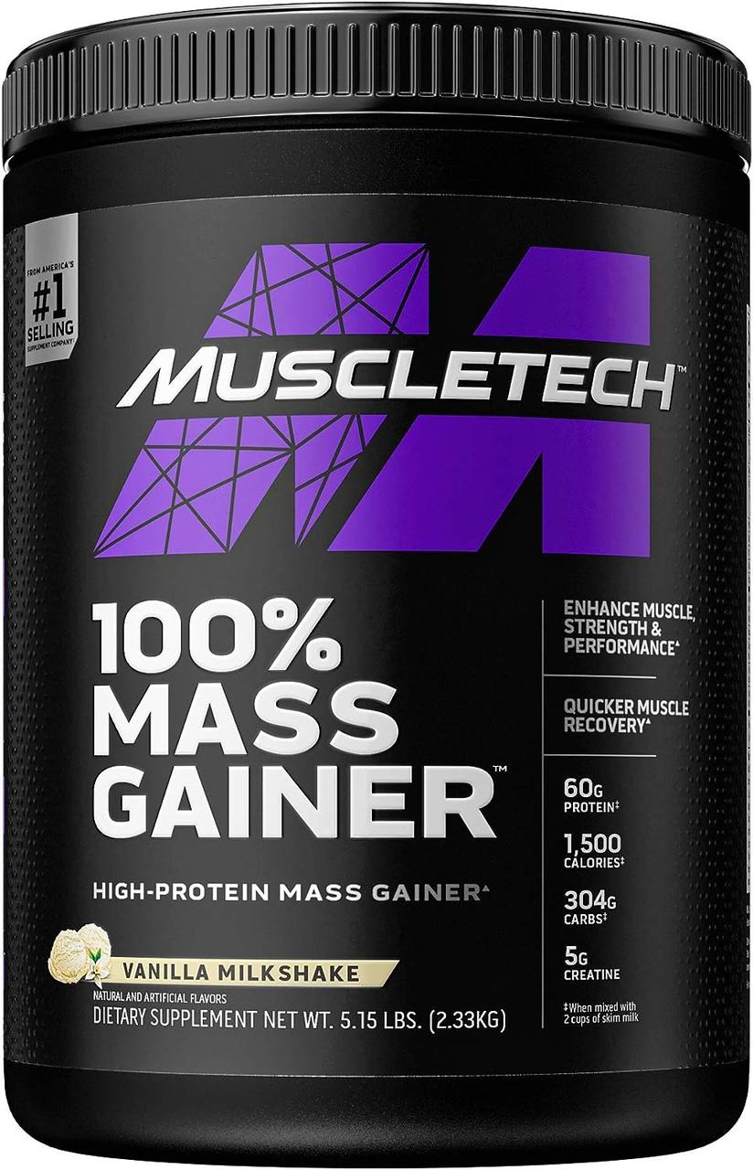 Гейнер MuscleTech 100% Mass Gainer 2330 g (Vanilla milkshake)