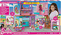 Двоповерховий будиночок будинок Барбі для відпочинку Barbie Malibu Vacation House оригінал HCD50 оригінал