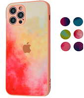 Чехол на IPhone 11 ProMax Glass Case Gradient,Защитный чехол из стекла,пластика и силикона TPU