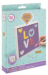 Алмазна картина LOVE з рамкою 15х15см GRAFIX
