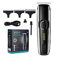 Машинка для стрижки волосся та бороди професійна акумуляторна VGR V-020 (40)