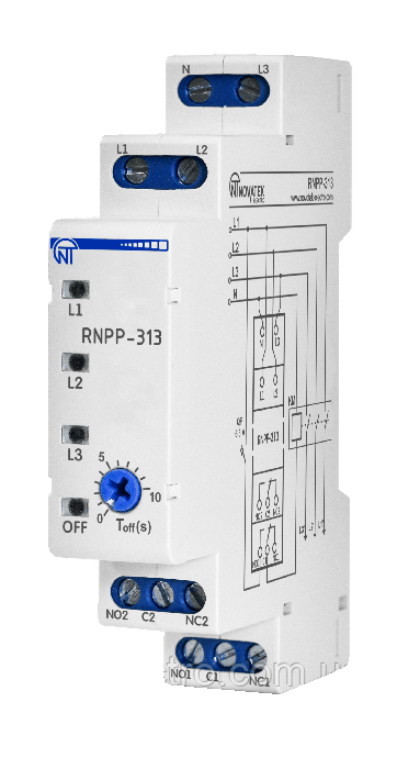 Трифазне реле напруги і контролю фаз РНПП-313