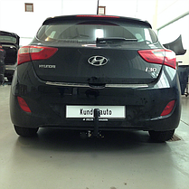 Польський фаркоп на Hyundai I30 hatchback 2012-2018 без підрізання бампера, фото 5