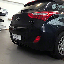 Польський фаркоп на Hyundai I30 hatchback 2012-2018 без підрізання бампера, фото 6