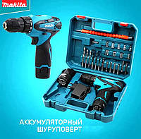 Шуруповерт аккамуляторный, Аккамуляторный шуруповерт Makita (12V/ 2Ah), Аккум дрель шуруповерт, ALX