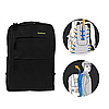 Рюкзак міський з сумкою і гаманцем 3в1 Backpack 9018, 18л, 42х33х10 см, Чорний / Рюкзак з аксесуарами, фото 3