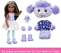 Кукла Барби Челси Сюрприз в костюме Пуделя Barbie Cutie Reveal Chelsea Doll Poodle HKR20