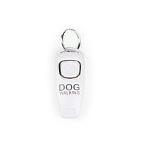 Клікер для дресирування собак та котів Dog Walking CLICKER зі свистком - білий