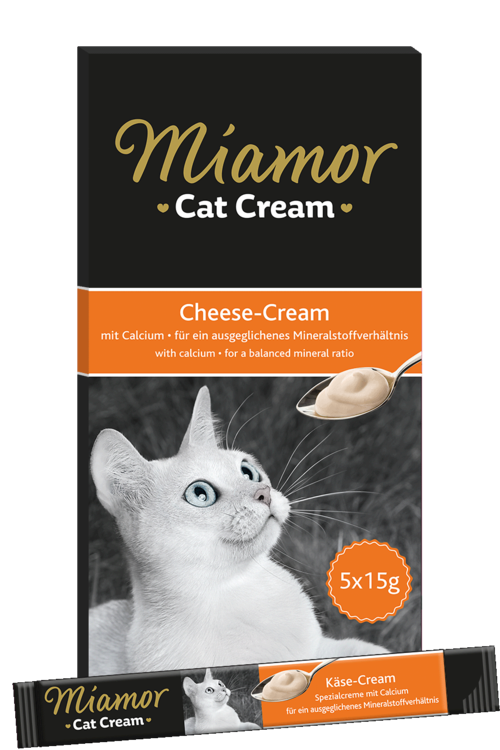 Смачний смаколик Miamor Cat Snack СHEESE CREAM - сирний крем + кальцій (1стік)