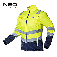 Куртка сигнальная Hi Visibility 40% полиэстер+60% хлопок, 260 г/м2, размер M/50, Neo Tools (81-742-M)