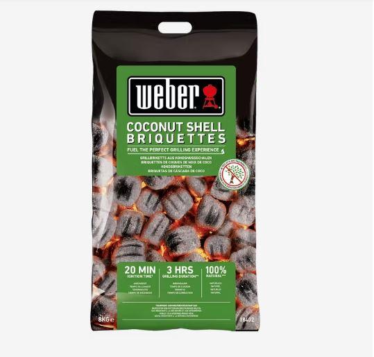 Брикети з кокосової стружки, Weber