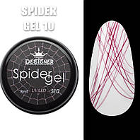 Designer professional spider gel гель паутинка для дизайна ногтей объем 8 мл цвет бордовый
