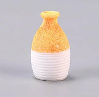 Миниатюра ваза в скандинавском стиле 3.7*2.2 см Оранжевая