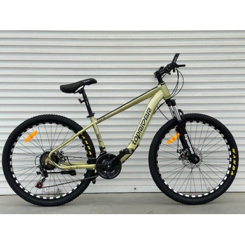 Велосипед гірський TopRider 550 26" рама 15 обладнання Shimano Оливковий