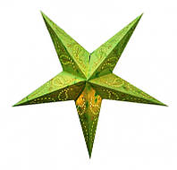 Светильник Звезда картонная 5 лучей GREEN PAISLEY EMBD. BM