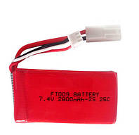 Акумулятор для катера на радіокеруванні FT009 Hot RC Li-Po 2800mAh 7.4V Ама