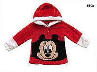 Меховая кофта Minnie Mouse для девочки. 80, 90, 110, 120 см