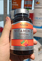 Вітамін С Piping Rock Vitamin C 1000 мг with Bioflavonoids & Wild Rose Hips 100 caps
