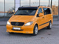 Козирьок на лобове скло чорний глянець  5мм для Mercedes Vito W639 2004-2015рр