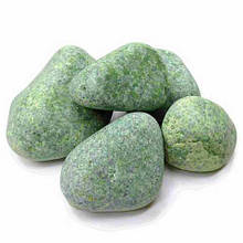 Камені в лазню жадеїт середній у мішку 25 кг (обвалований) фракція 5-12 см