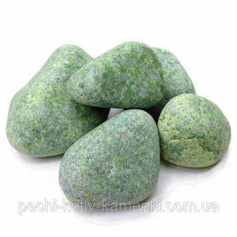 Камінь для лазні жадеїт крупний в мішку 25 кг (обвалований) 10-16 см