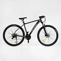 Спортивный велосипед Corso «Magnus» 29" рама 21" алюминиевый, гидравлический тормоз Shimano, L-TWOO 27 скорост