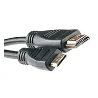 Відео-кабель PowerPlant KD00AS1246 HDMI(тато)miniHDMI(тато), 1,3m Black