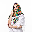 Українська хустка з тороками 120х120см Біла, фото 3