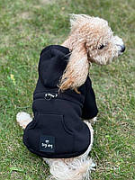 Худи для собак, свитер для собак, толстовка для собак черный BLACK DIGI DOG XS