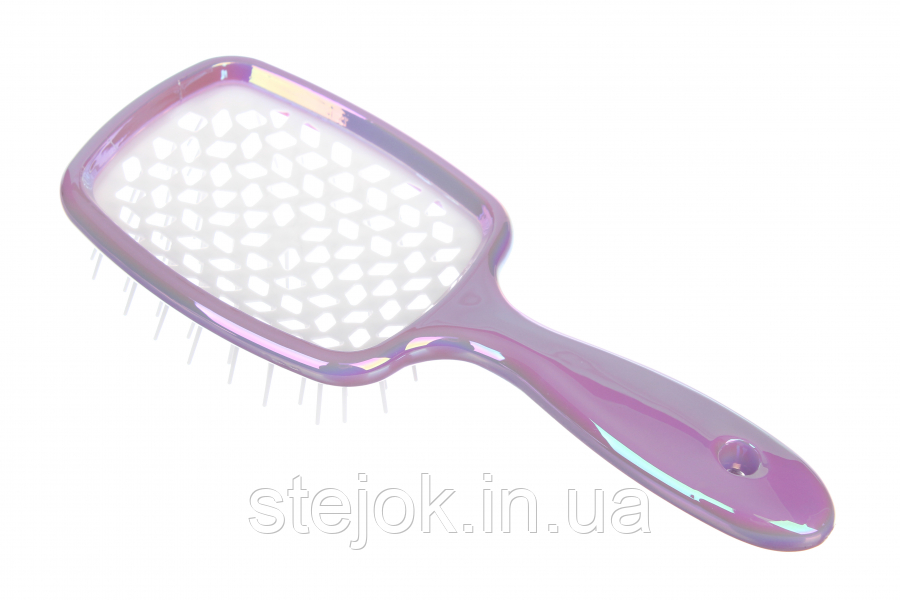 Гребінець для волосся Superbrush: колір перламутровий фіолетовий (21,5х8,5см)