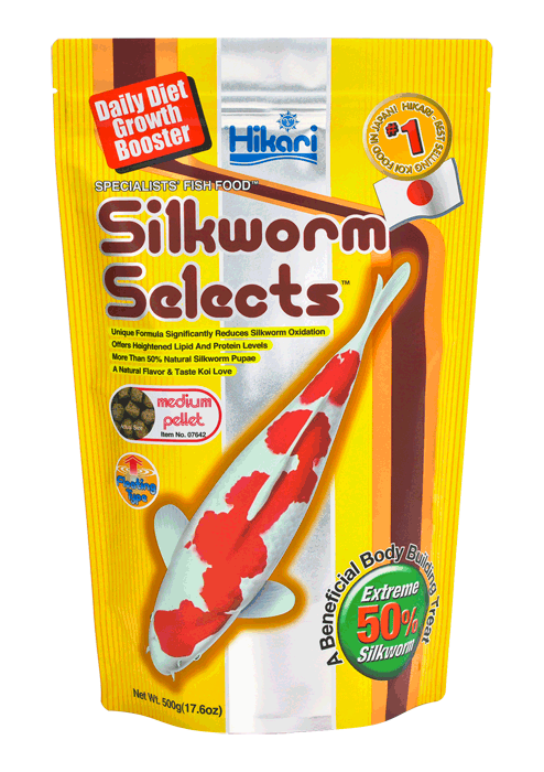 Корм для коропів Коі HIKARI SILKWORM SELECTS MEDIUM 500G