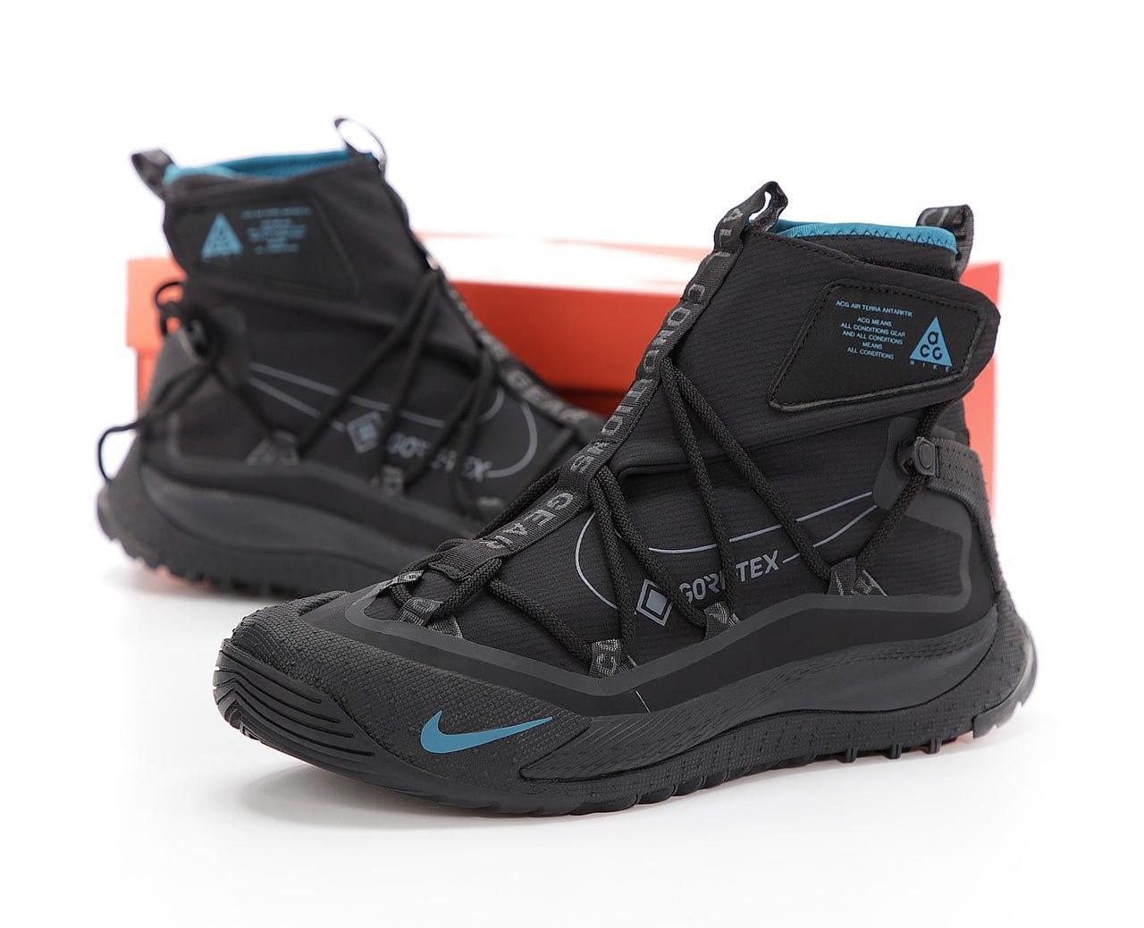 Чоловічі чорні Кросівки Nike ACG Air Terra Antarktik Black Gor-Tex