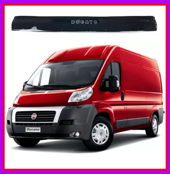 Дефлектор капота мухобійка на Fiat Ducato III 2006-2014 AV-Tuning