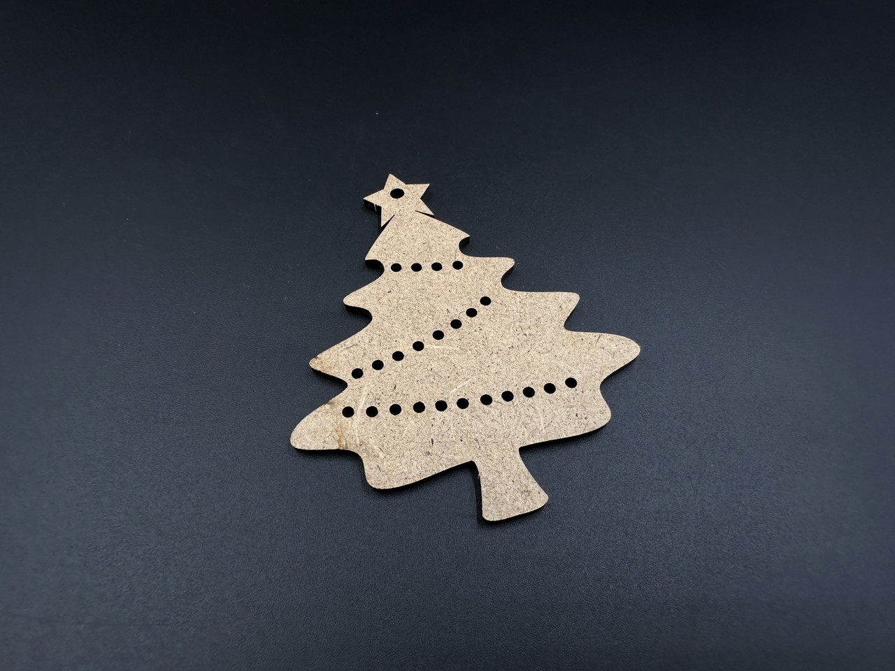 Дерев'яна новорічна заготовка під розпис. Ялинка. ДВП. 9х8см