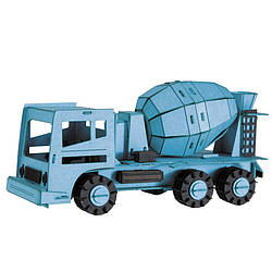 Картонна модель 3D "Concrete Mixer-Бетонозмішувач" Fridolin 11588, World-of-Toys