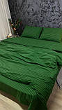 Постільна білизна бязь Зелена в смужку, фото 2