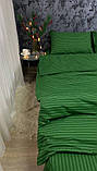 Постільна білизна бязь Зелена в смужку, фото 4
