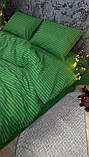 Постільна білизна бязь Зелена в смужку, фото 5
