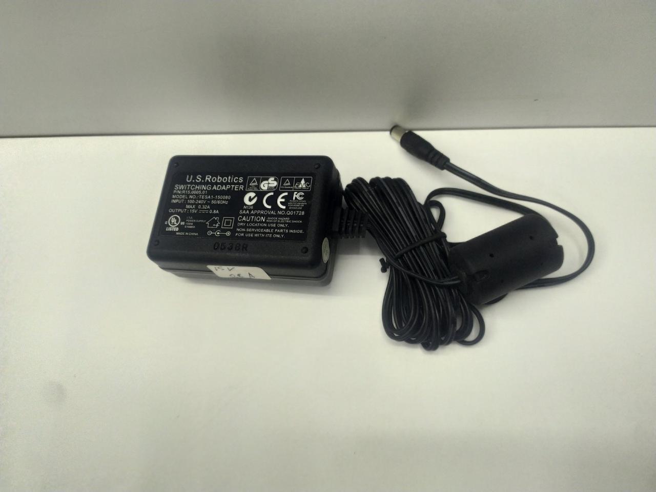 Зарядний пристрій, блок живлення, для ноутбука, U.S robotics switching adapter 15V 1А, фото 1