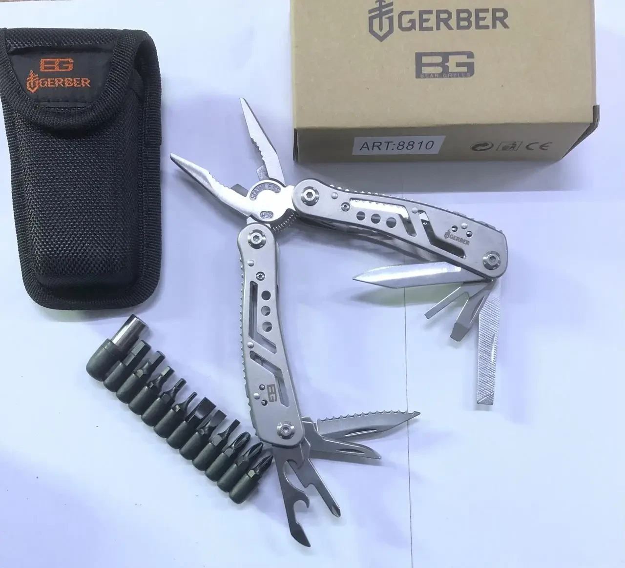 Мультитул gerber bear grylls NKGB010 Плоскогубці, сірий, фото 1