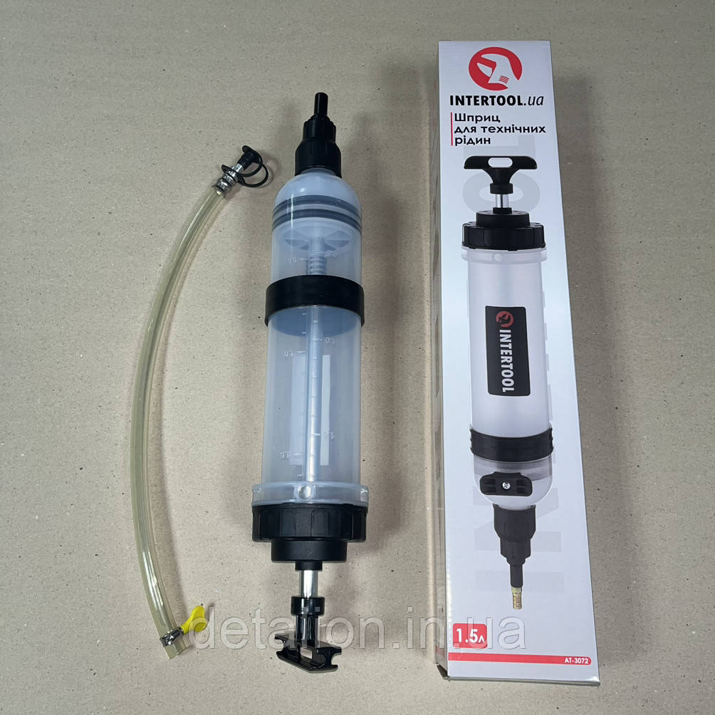 Шприц для технічних рідин 1.5 л пр-во INTERTOOL AT-3072, фото 1