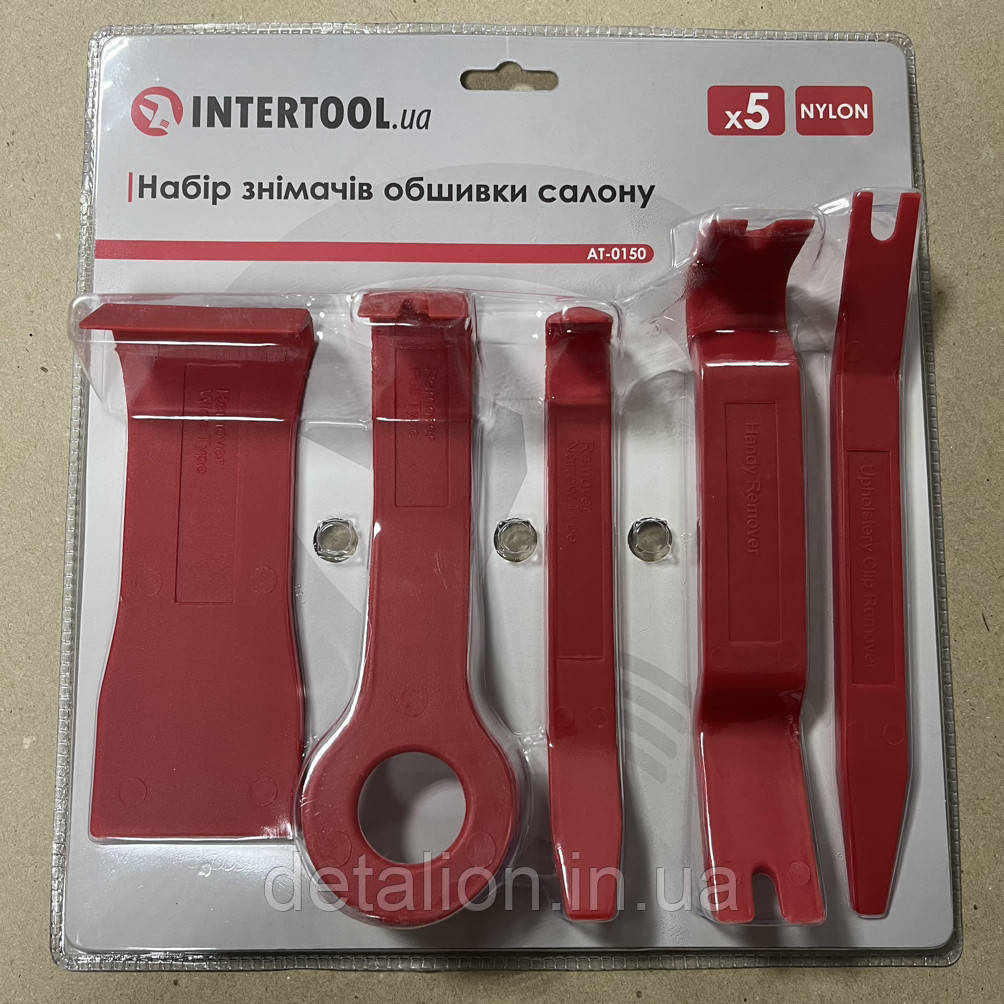 Набір знімачів обшивки салону 5 шт. пр-во INTERTOOL AT-0150, фото 1