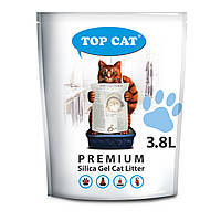 Наповнювач у кошачій лоток (туалет) силікагелевий TOP CAT Premium 3.8 л